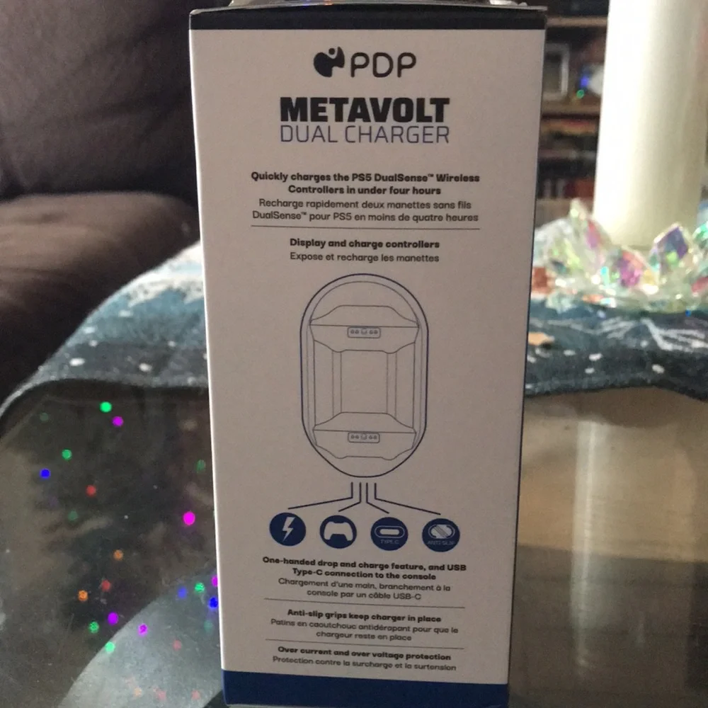PDP METAVOLT DUAL CHARGER Eco-Choice Dual Slim Charger; White; PS5